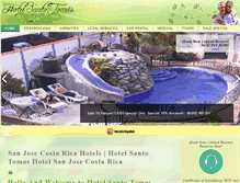 Tablet Screenshot of hotelsantotomas.com